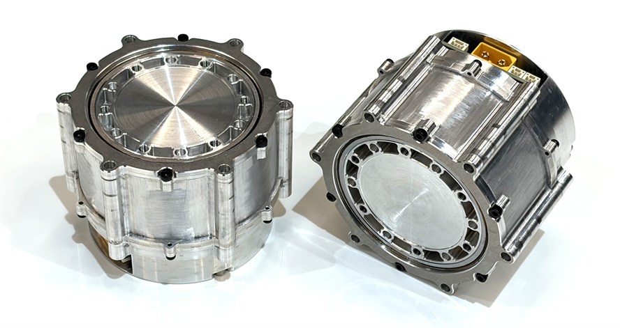 Fabricated geared actuator prototype with integrated housing
